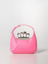 jeweled leather bag with skull detail