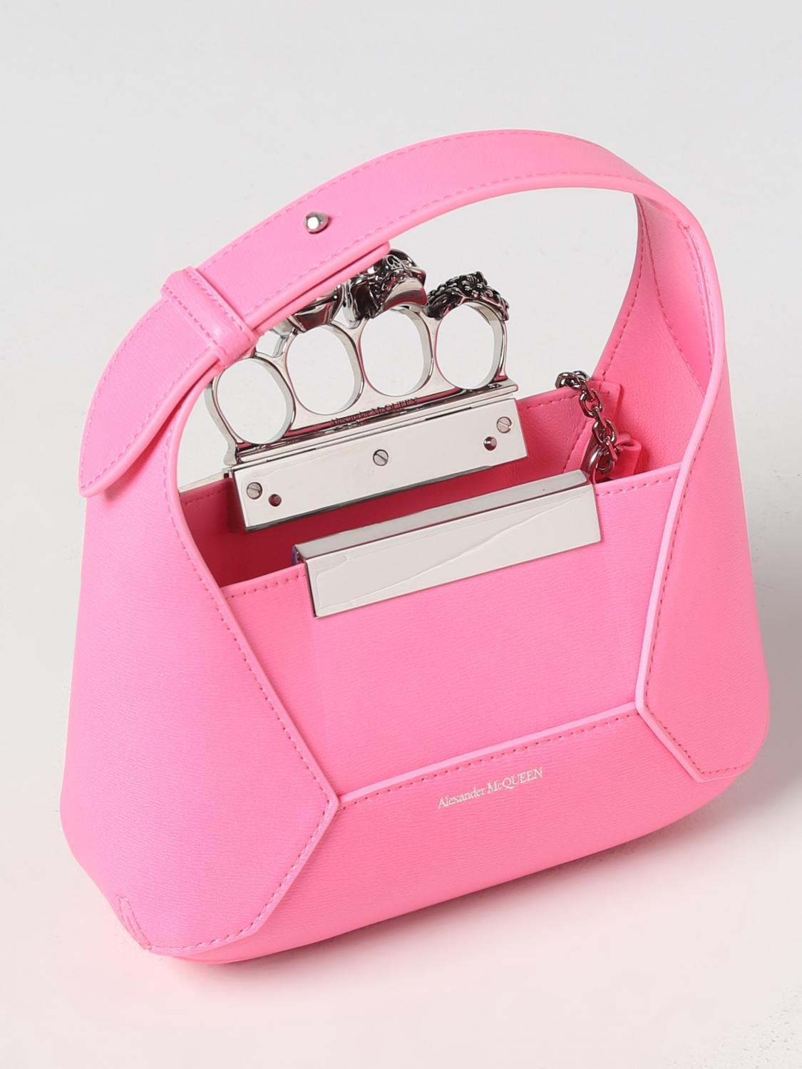 jeweled leather bag with skull detail