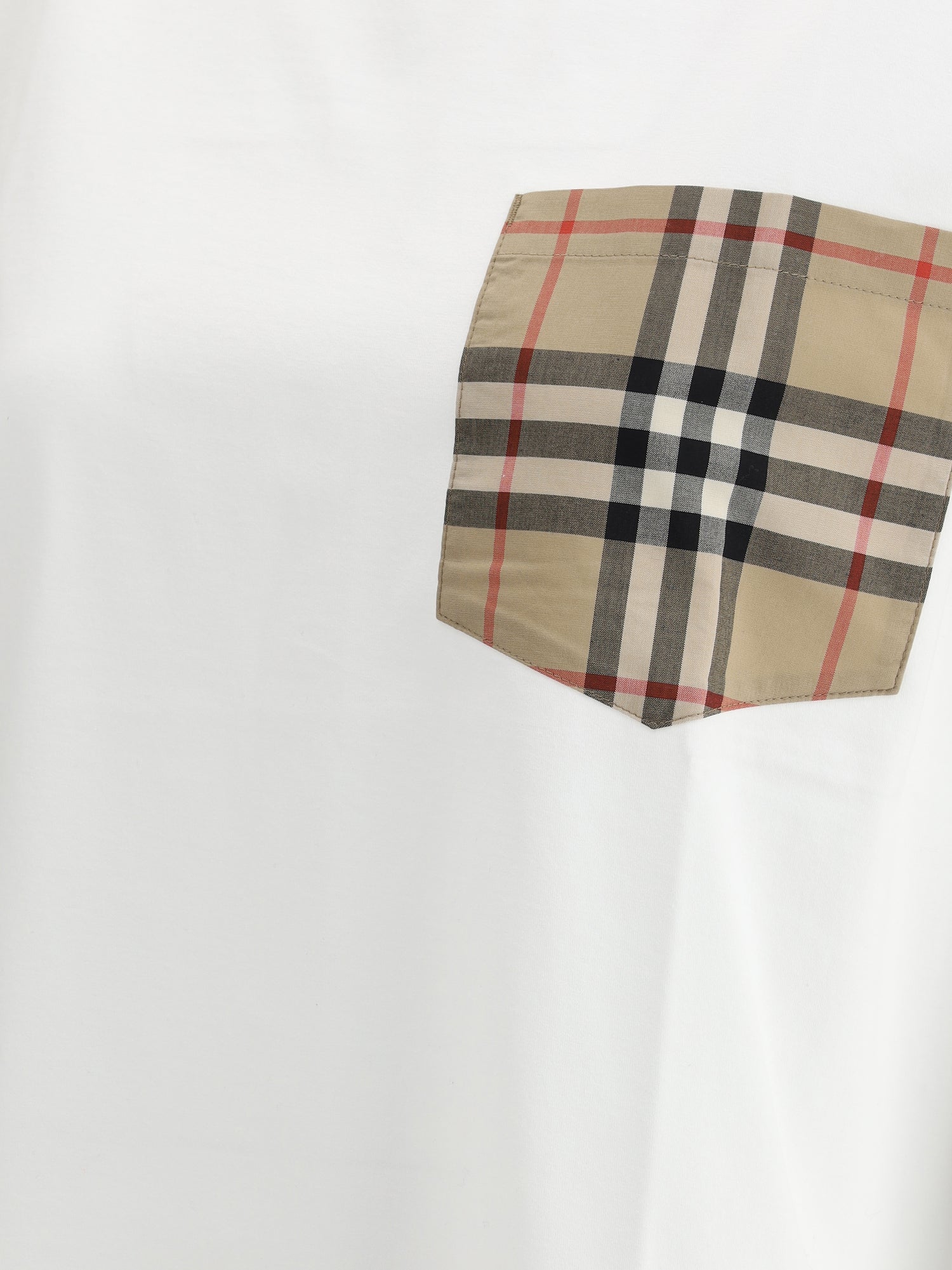 BURBERRY L archive check pocket t-shirt