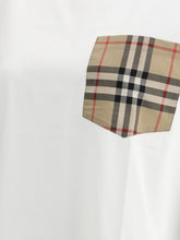 BURBERRY L archive check pocket t-shirt