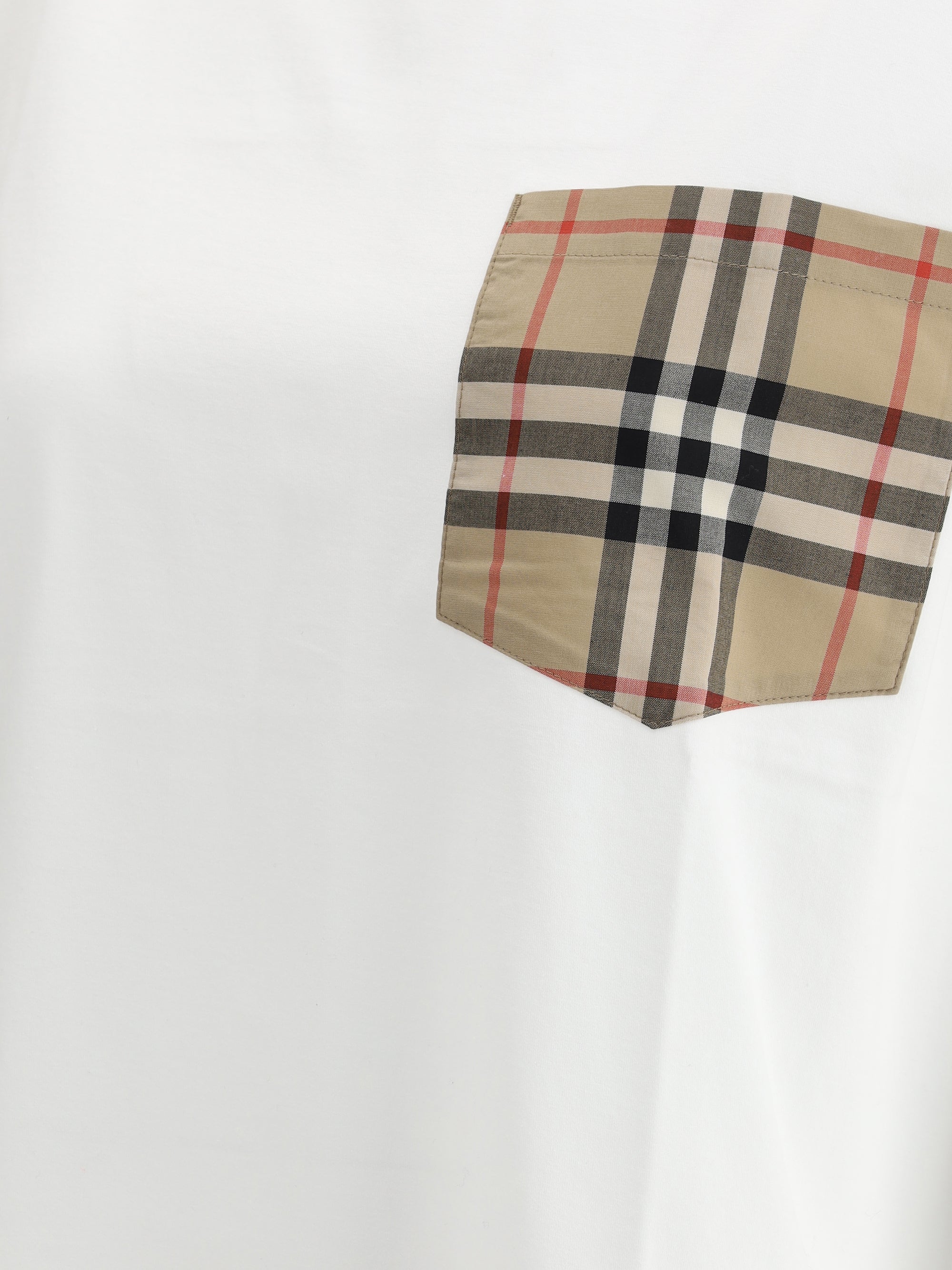BURBERRY L archive check pocket t-shirt