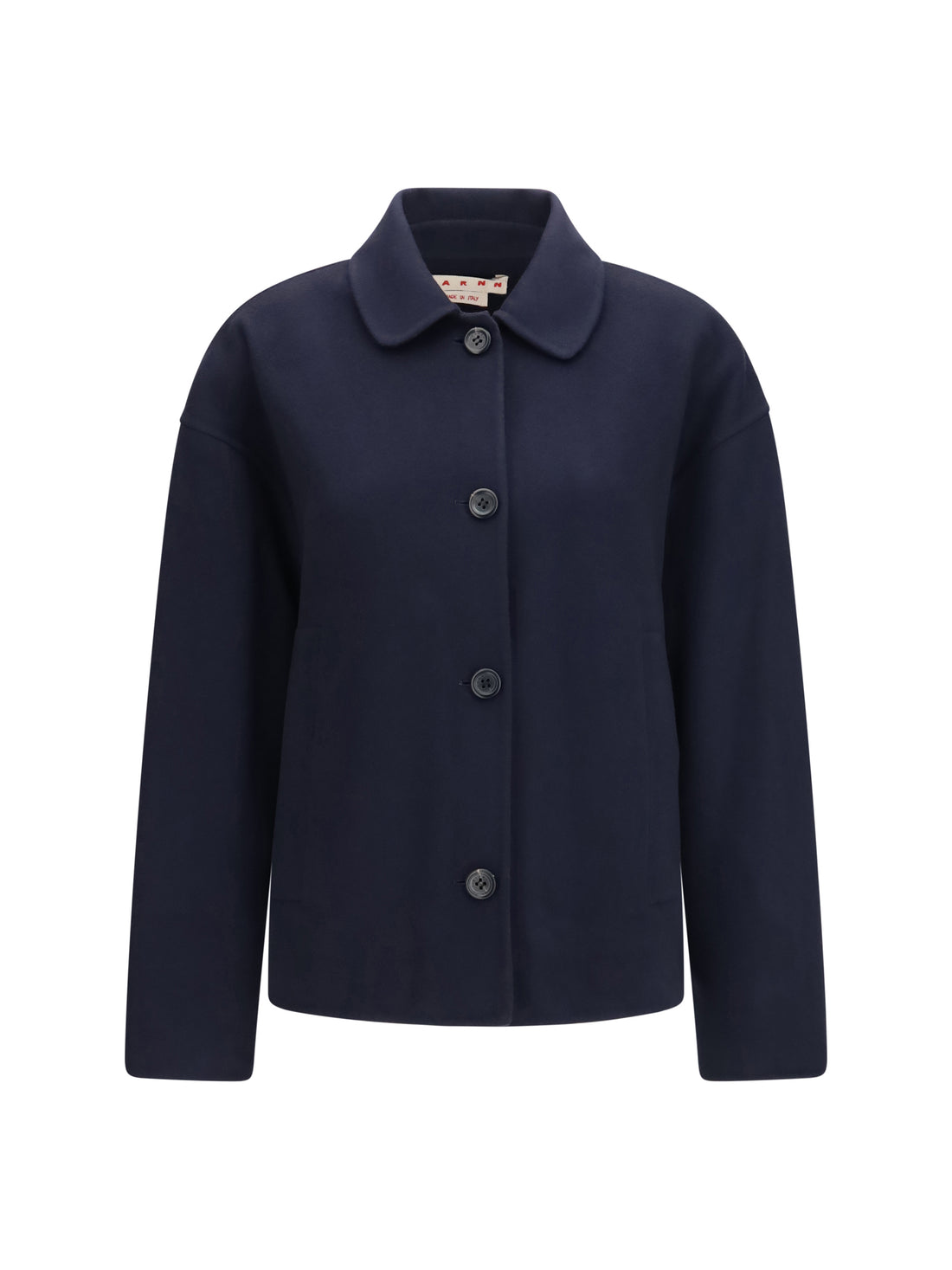 MARNI 40 wool jacket with logo embroidery