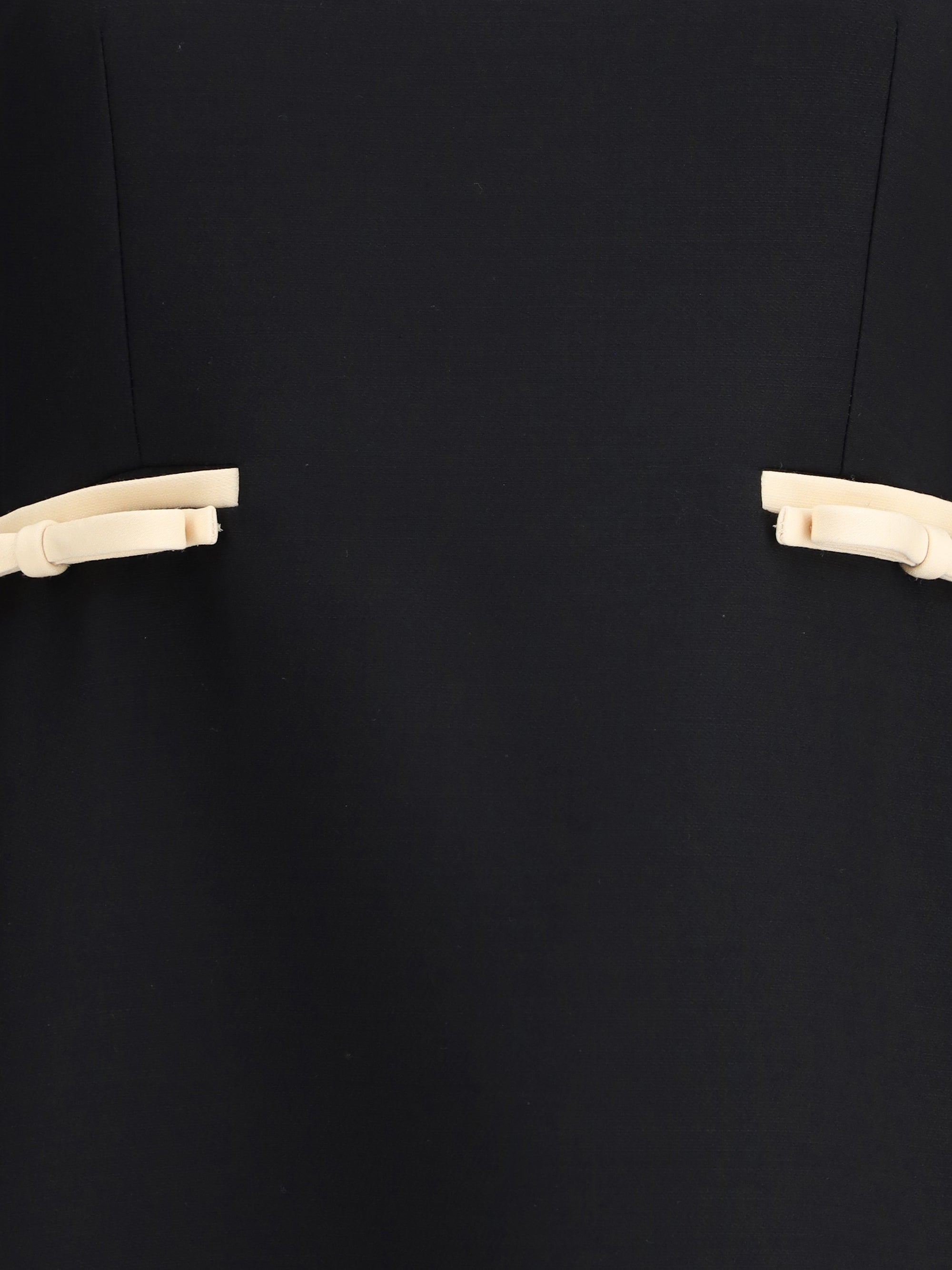 VALENTINO 42 wool dress with bow