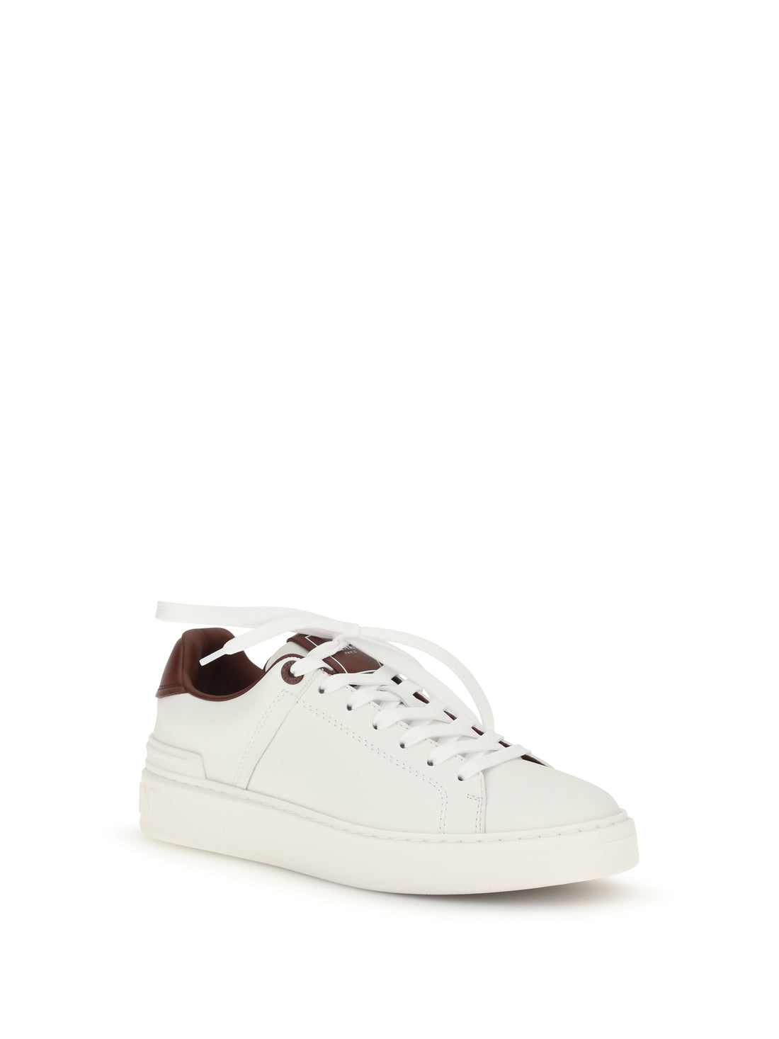 BALMAIN 36 b-court leather sneakers