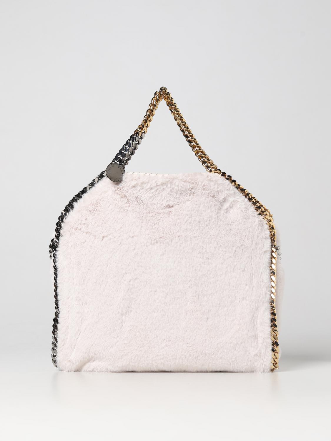 falabella bag in synthetic fur with chain link