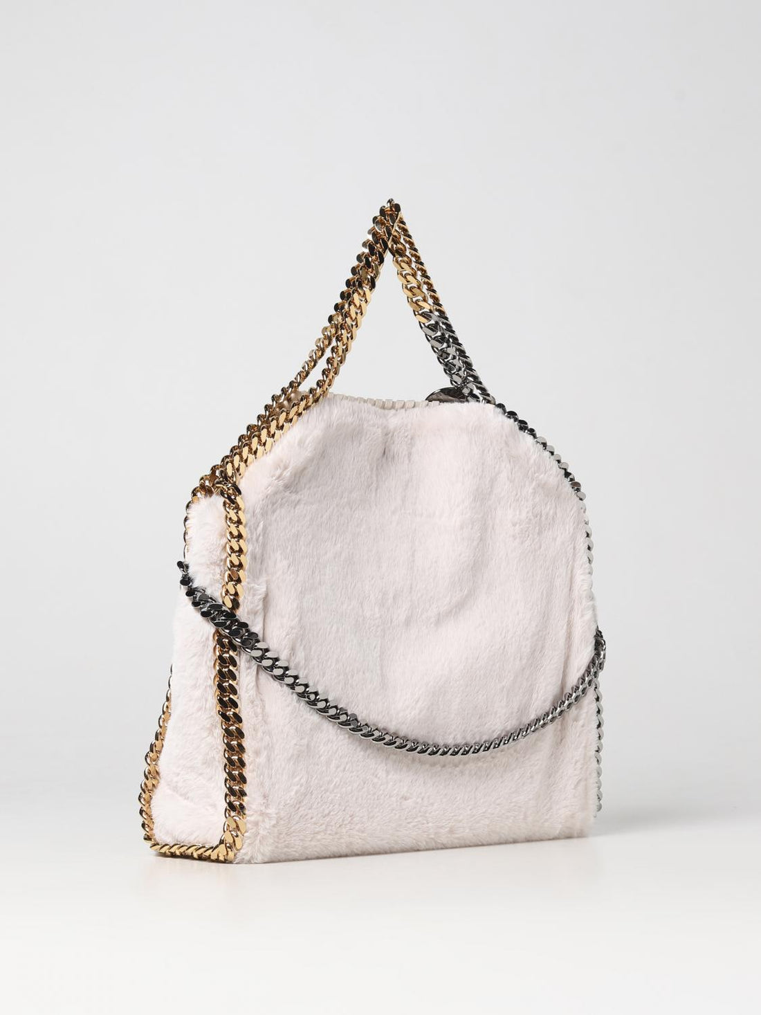 STELLA MCCARTNEY OS falabella bag in synthetic fur with chain link