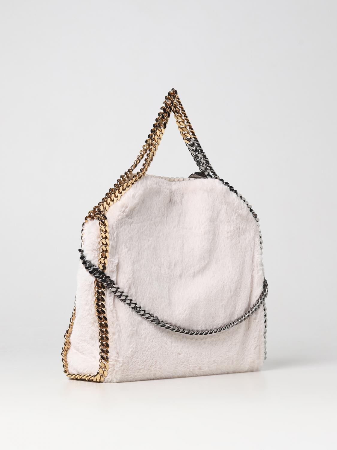 falabella bag in synthetic fur with chain link