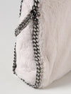 falabella bag in synthetic fur with chain link