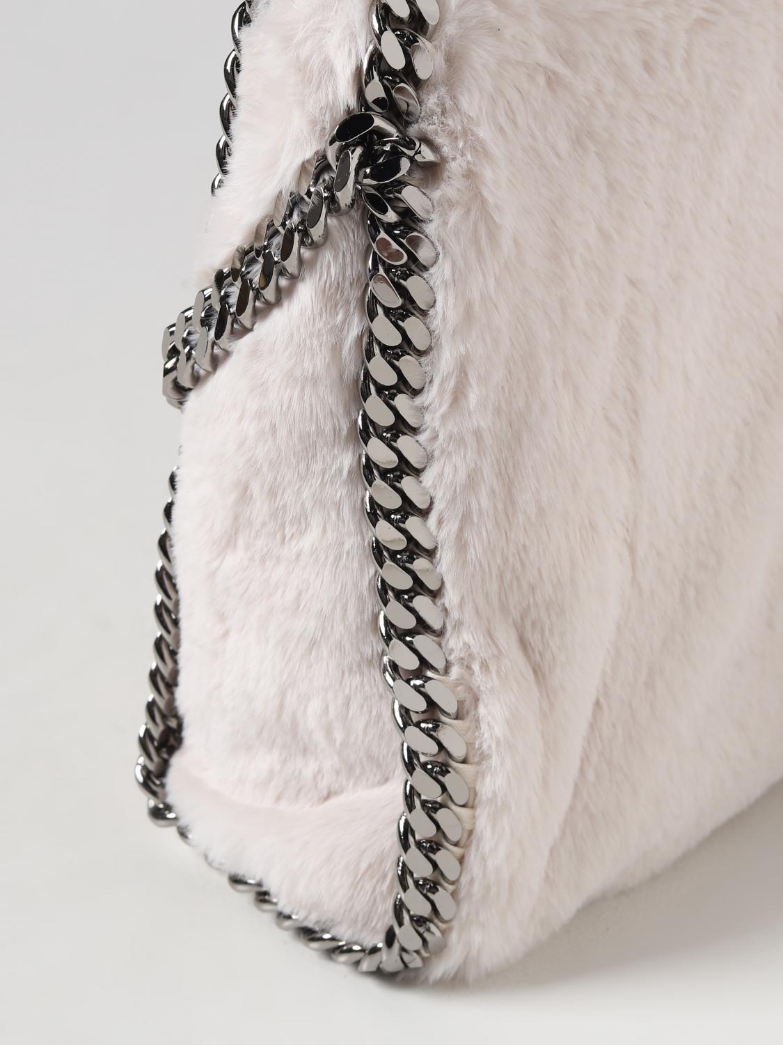 falabella bag in synthetic fur with chain link
