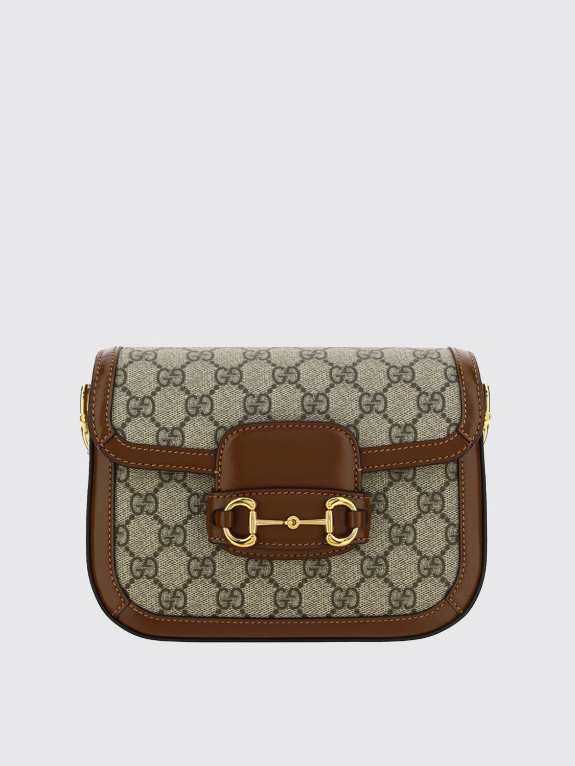 horsebit 1955 gg supreme canvas and leather bag