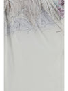 twisted t-shirt with farewell print
