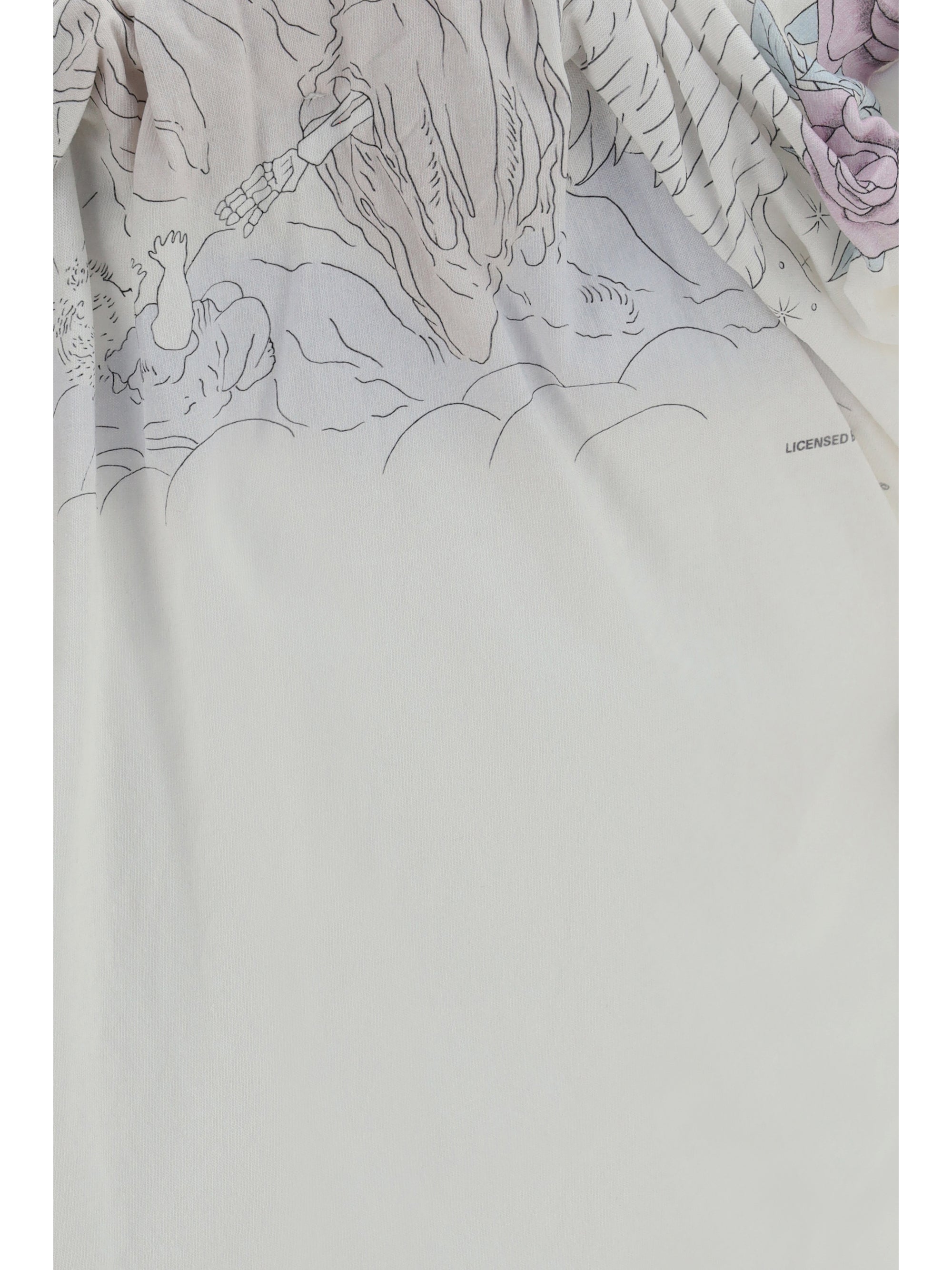 twisted t-shirt with farewell print