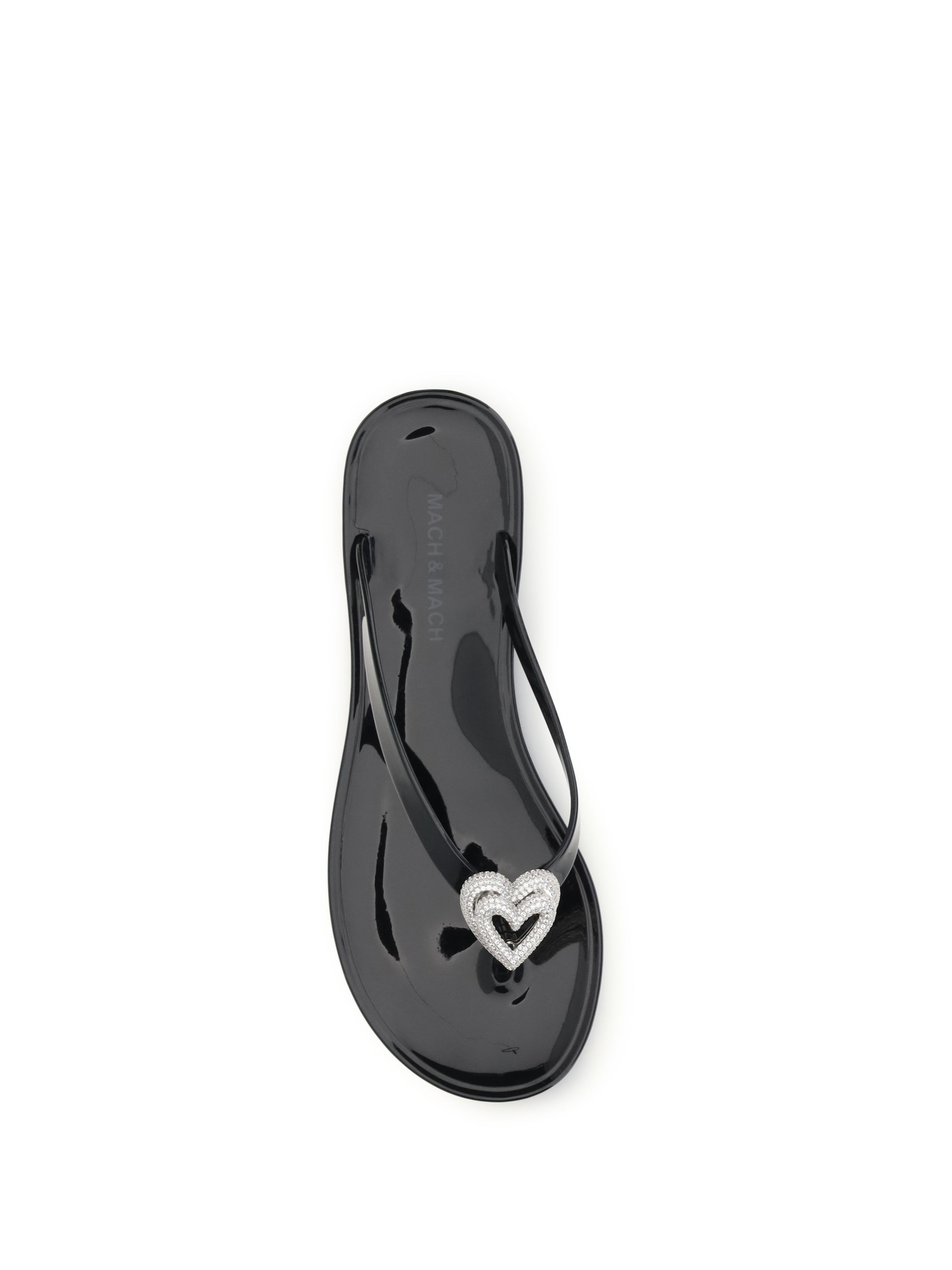 double heart thong sandals