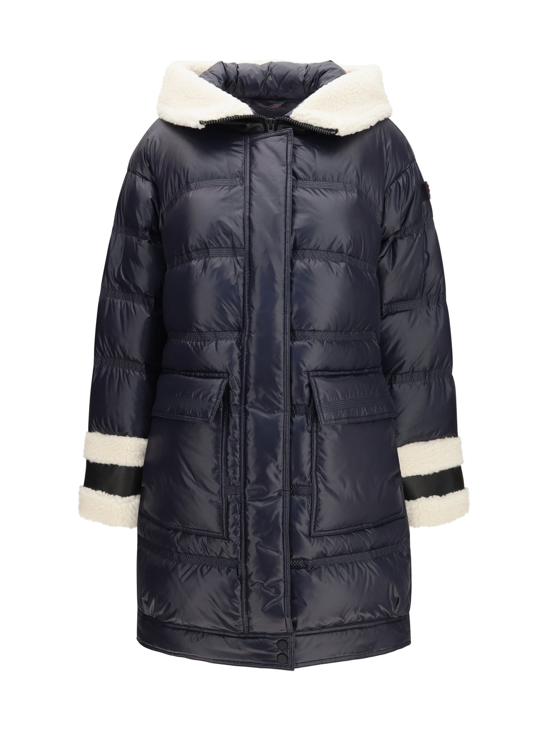 PEUTEREY 40 kunto bg 02 shearling-collar puffer jacket