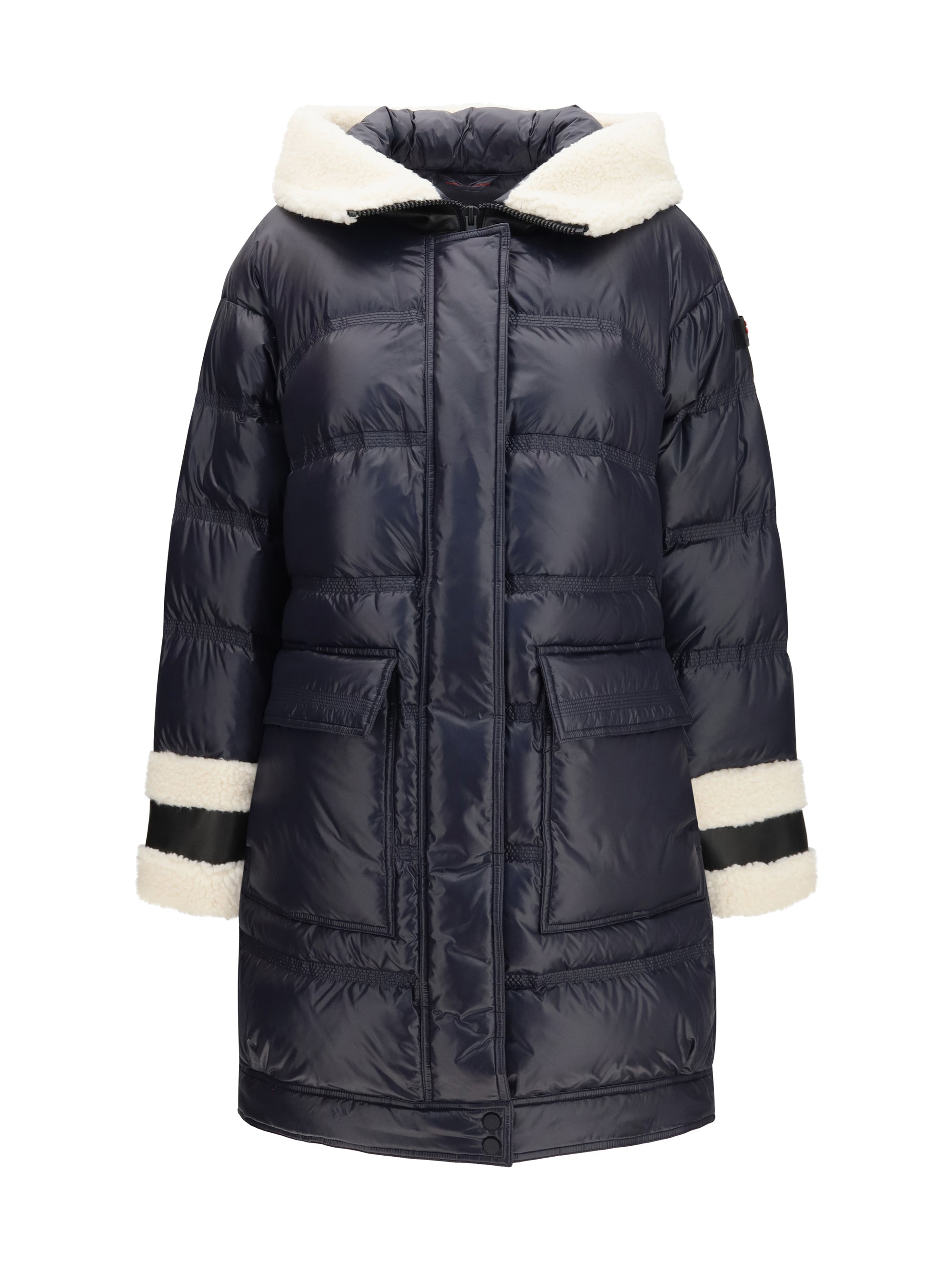 kunto bg 02 shearling-collar puffer jacket