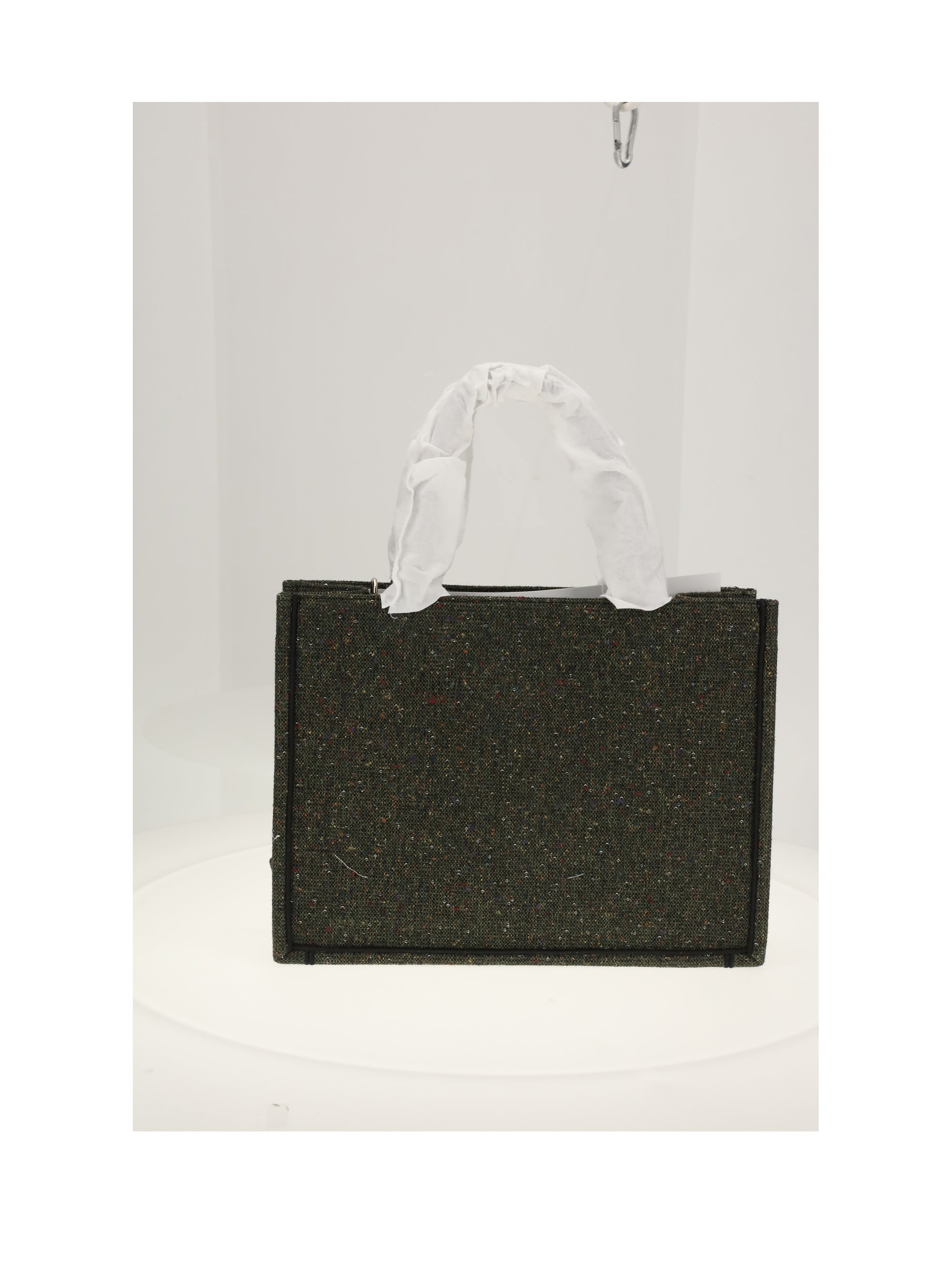 dior book tote medium tweed sequins emb