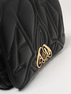 seal bag in leather with embossed logo