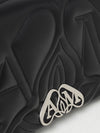 seal bag in leather with quilted monogram
