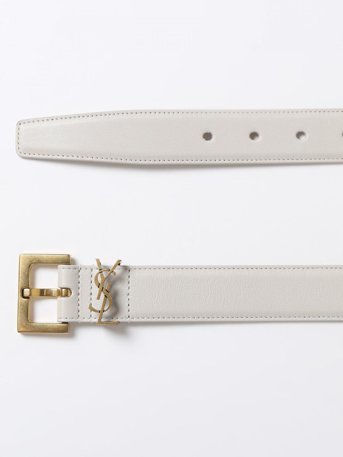 SAINT LAURENT 70 cassandre leather belt