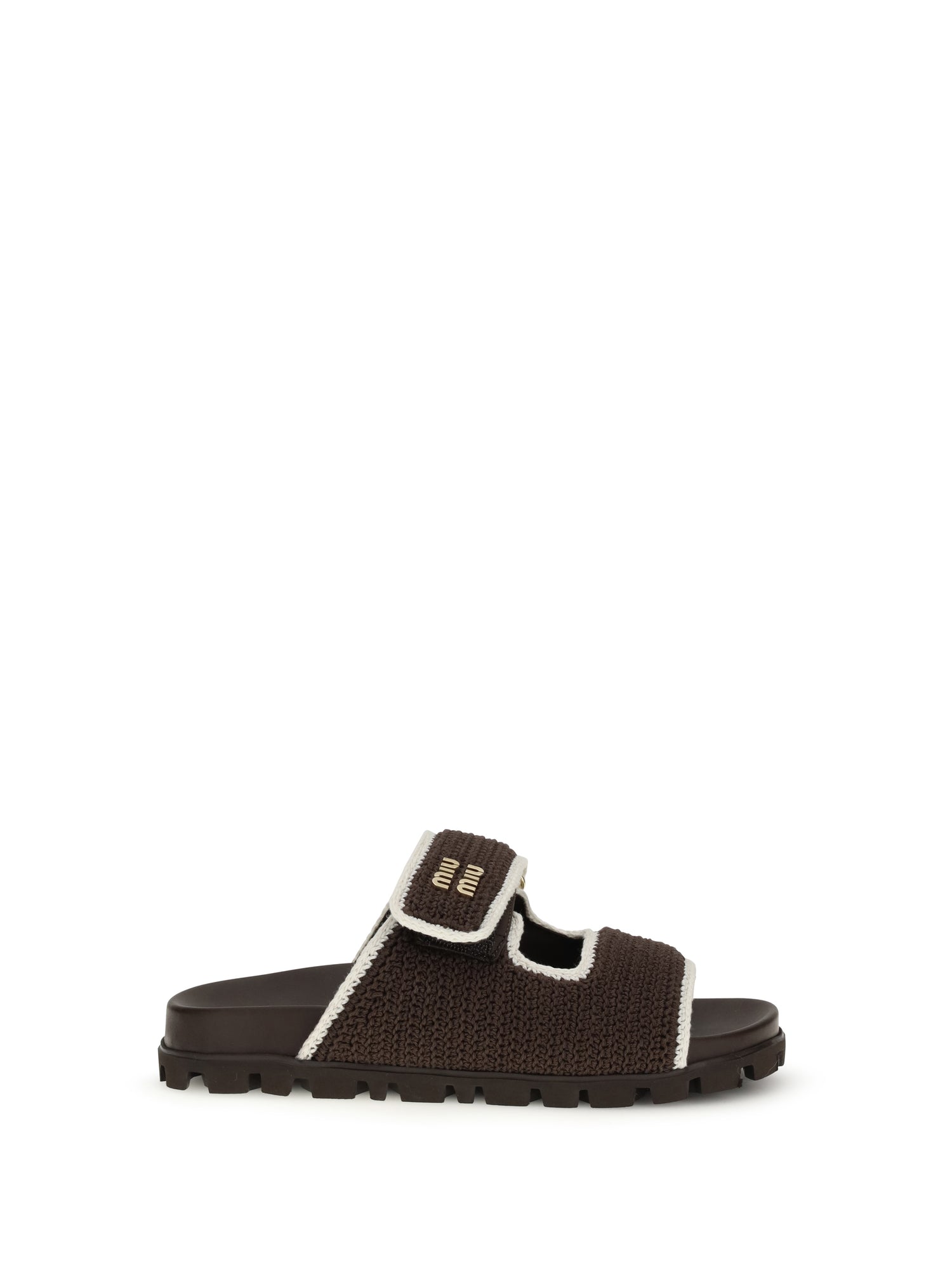 MIU MIU 37 slide sandals