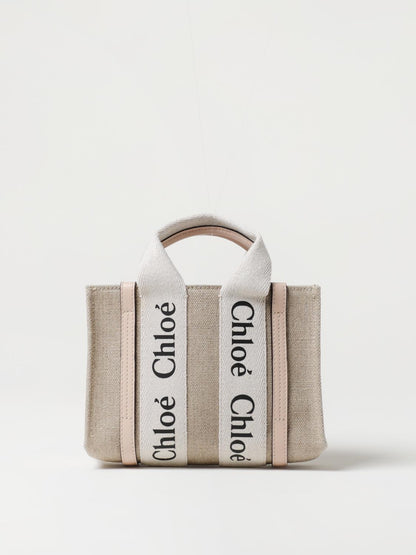 CHLOÉ OS chloé woody bag in canvas with logo