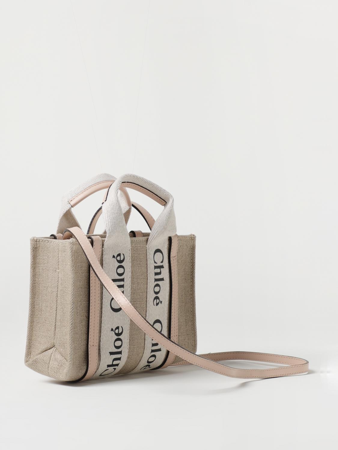 CHLOÉ OS chloé woody bag in canvas with logo