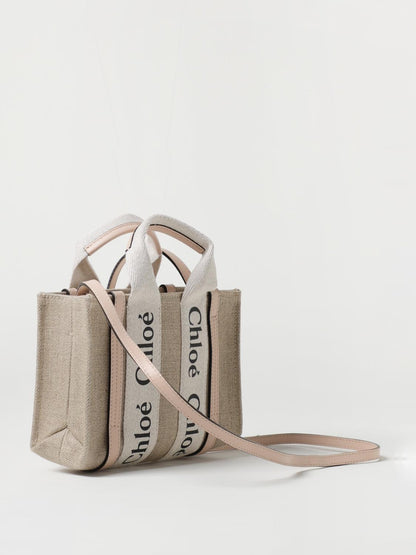 CHLOÉ OS chloé woody bag in canvas with logo