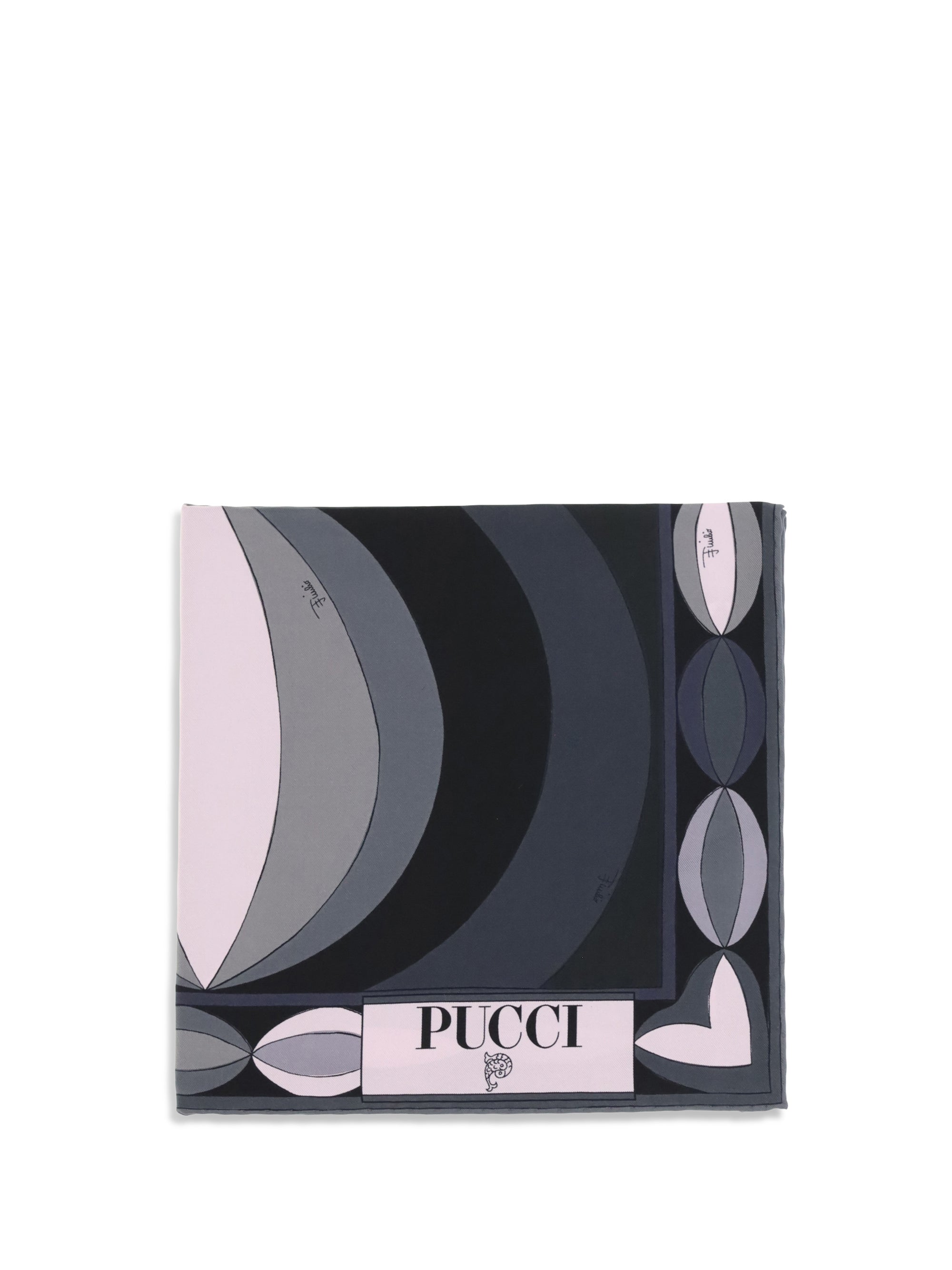 PUCCI OS printed silk scarf