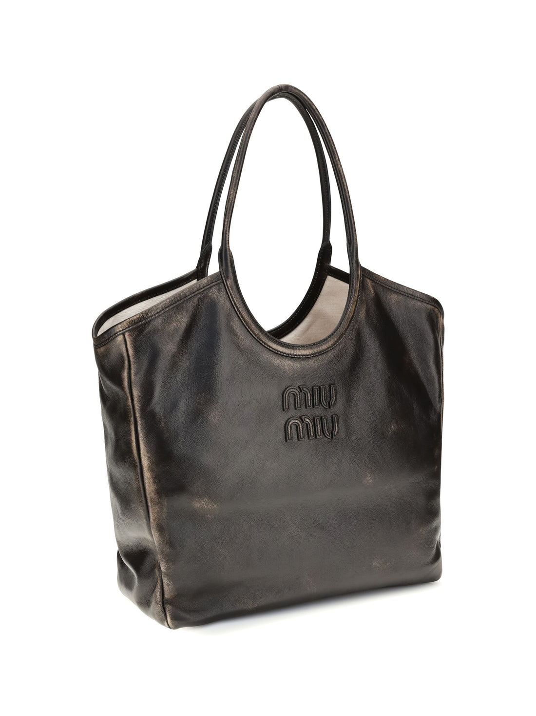 MIU MIU OS ivy leather tote bag