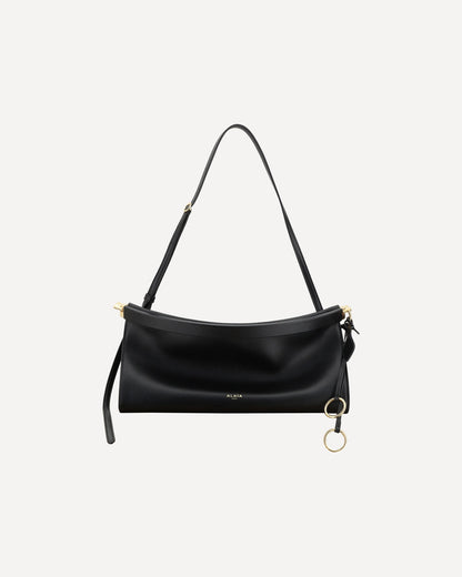 Alaa Le Click West Medium Shoulder Bag Black