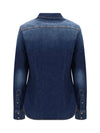 lightweight denim western long sleeve shirt