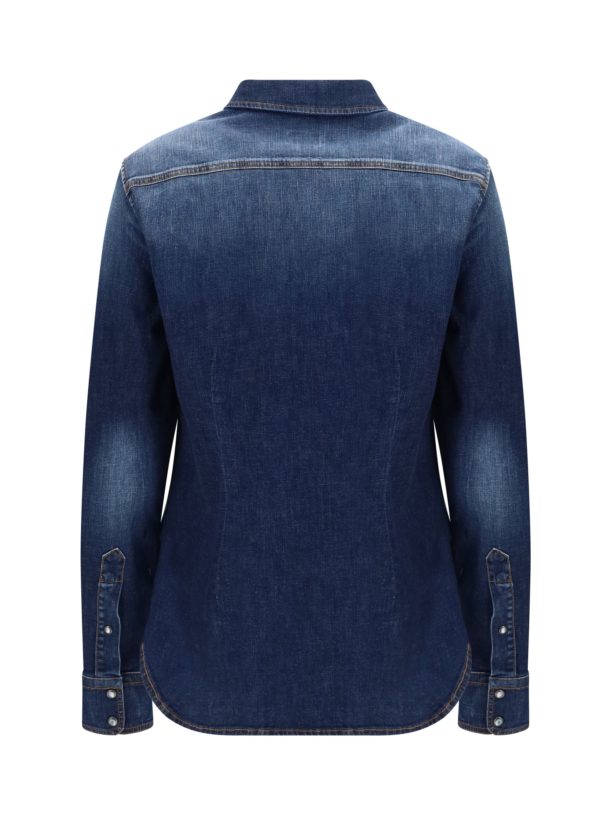 lightweight denim western long sleeve shirt