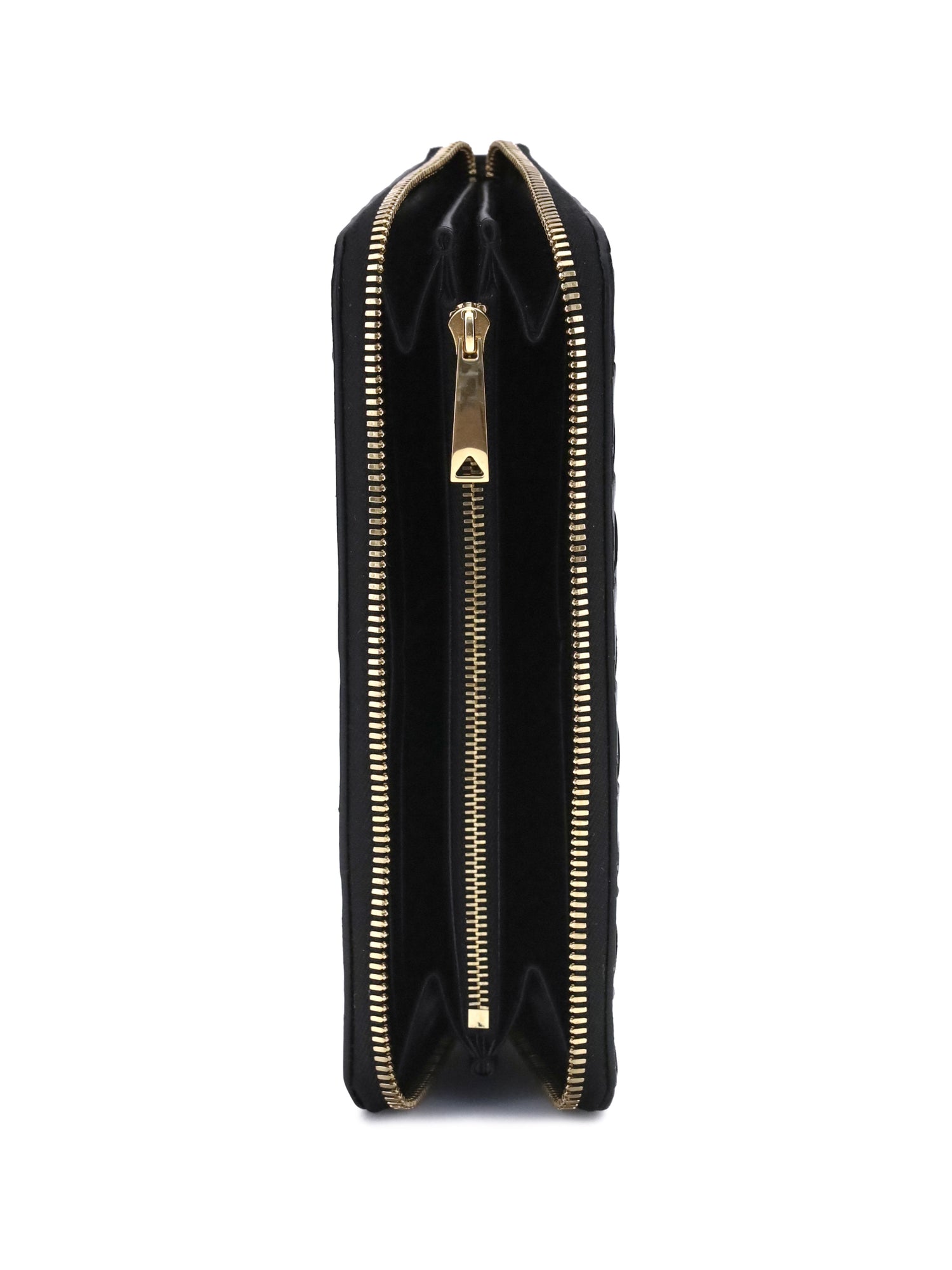 intrecciato zippered wallet