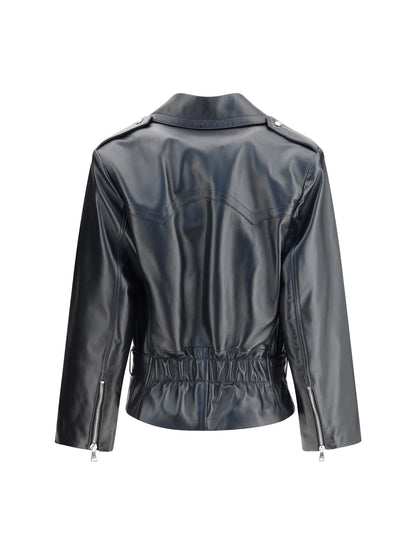 ALESSANDRA RICH 38 leather biker jacket 