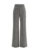 VALENTINO 42 bottonato natté wool trousers