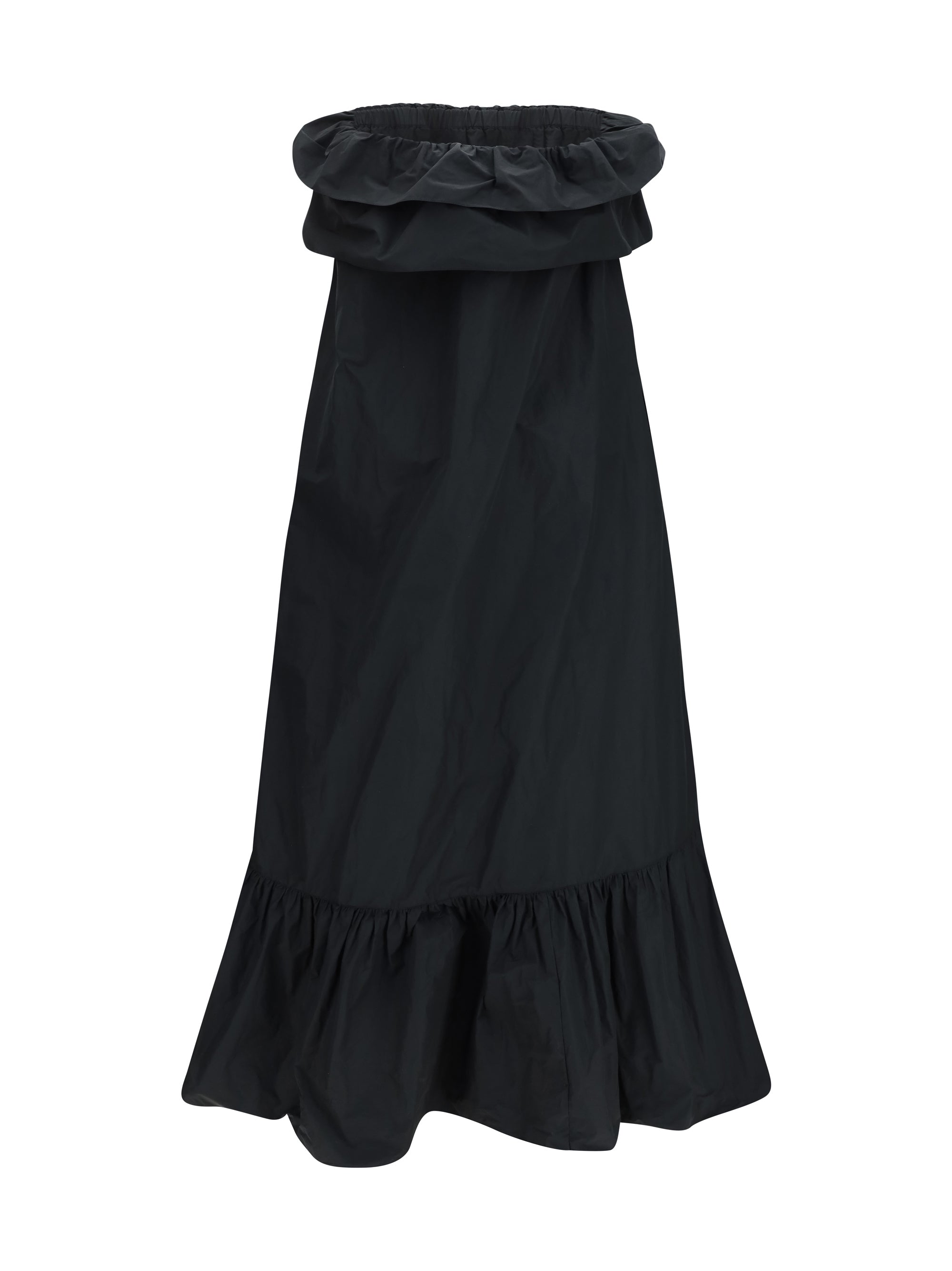 sleeveless country dress in technical canvas