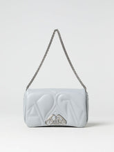 MCQUEEN OS seal bag in leather with quilted monogram