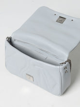 MCQUEEN OS seal bag in leather with quilted monogram