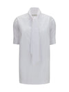 cotton shirt with scarf detail