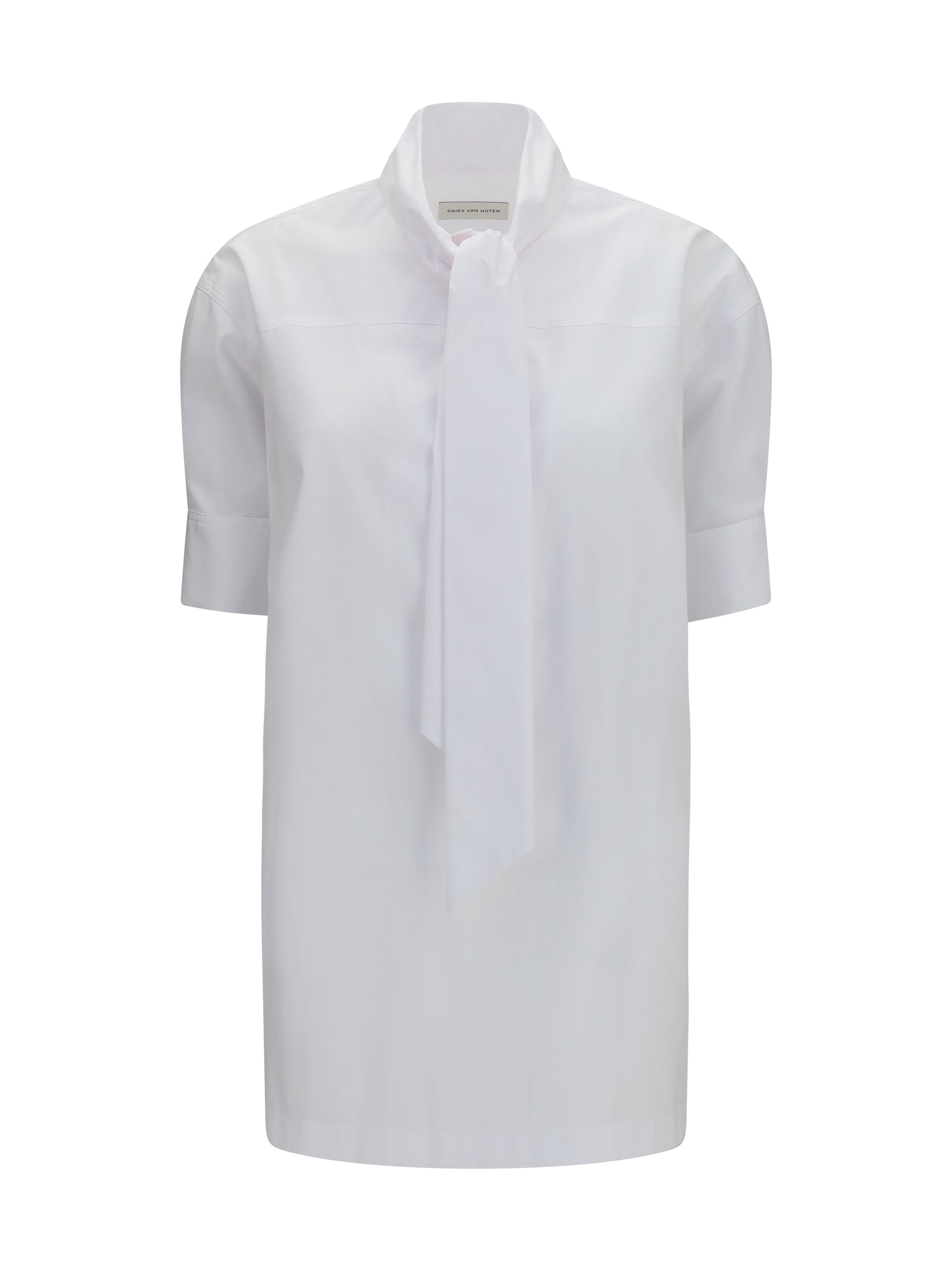 cotton shirt with scarf detail