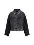 PINKO M the trucker jacket with mini studs