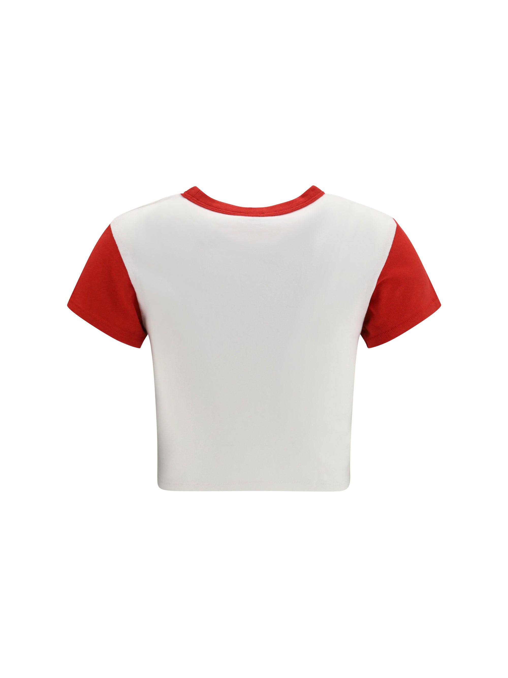 jumping tiger cropped cotton t-shirt