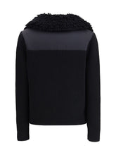 MONCLER GRENOBLE M padded wool zip-up cardigan