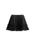 GANNI 34 duchesse nylon mini frill skirt