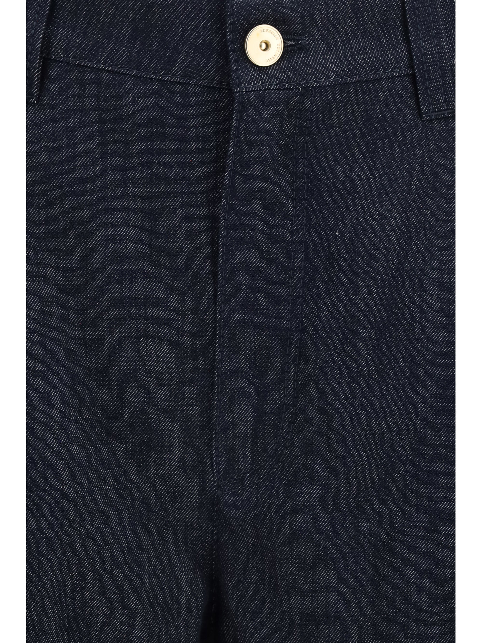 cotton denim pants