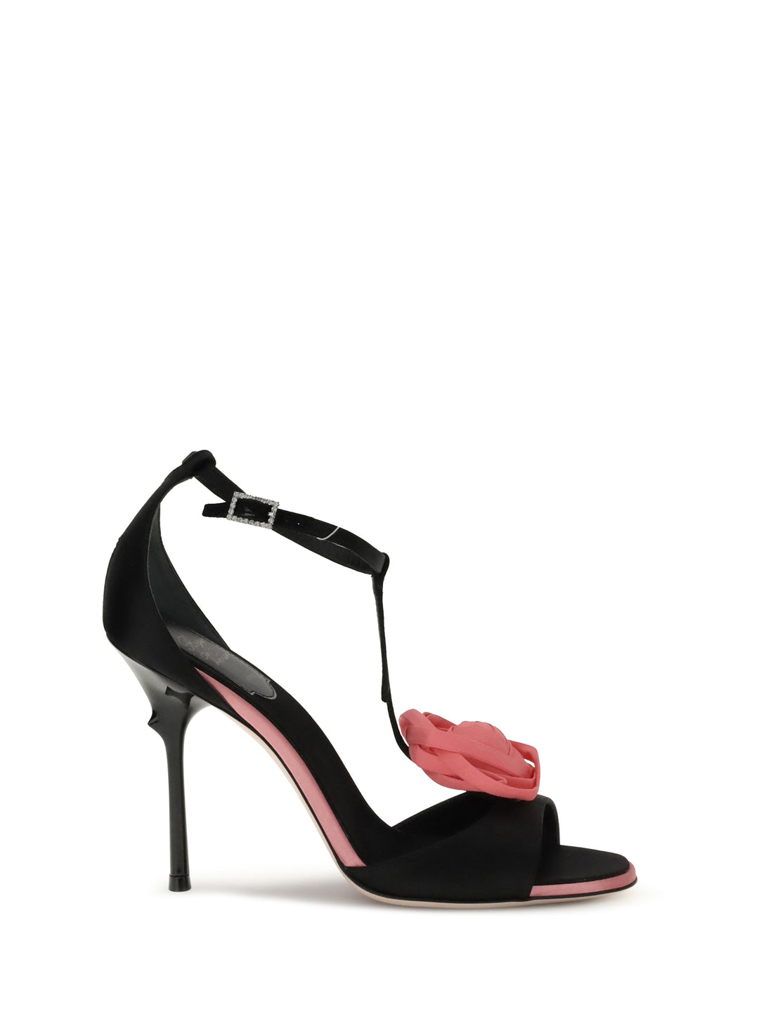 ROGER VIVIER 36 rose vivier satin sandals