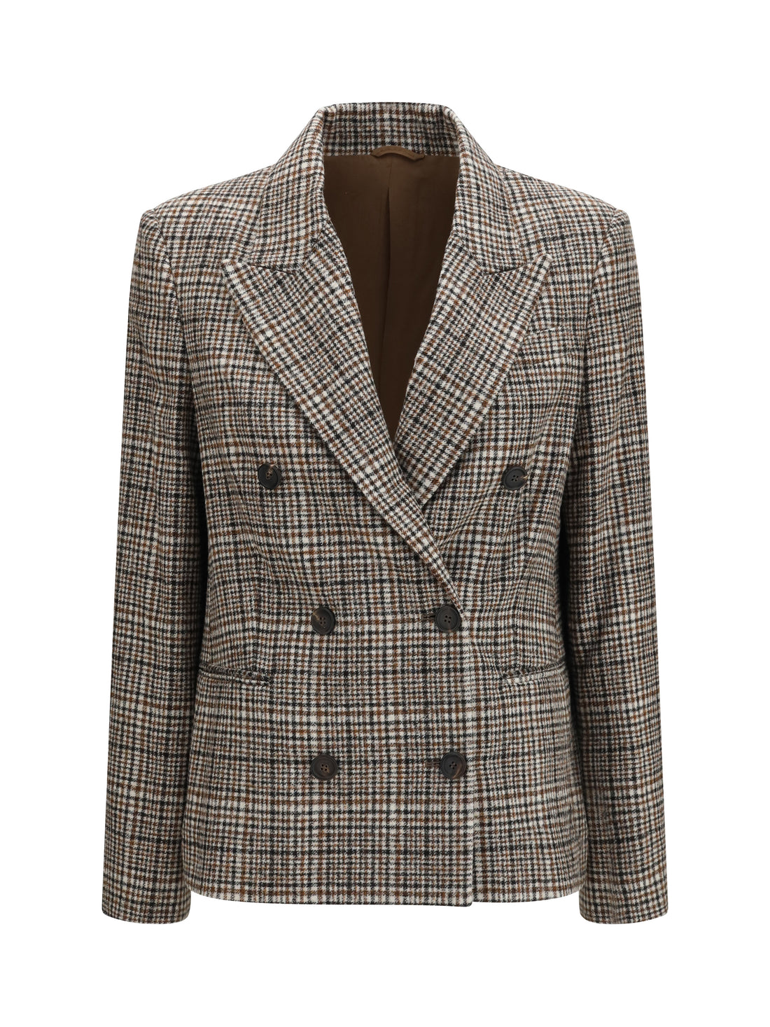 BRUNELLO CUCINELLI 44 double-breasted jacket in alpaca and wool blend