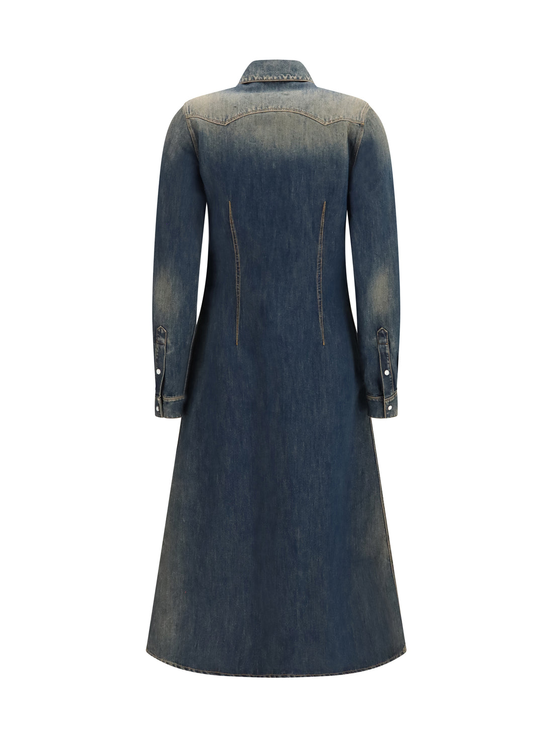 FENDI 42 long denim dress