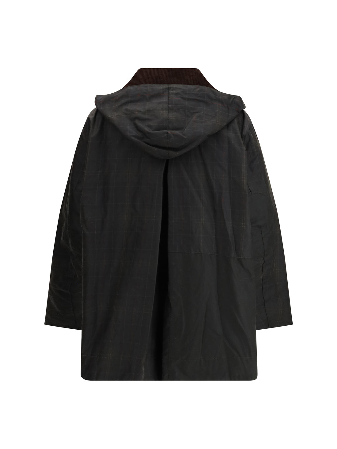 BARBOUR 6 tartan waxed duffle coat by barbour x ganni