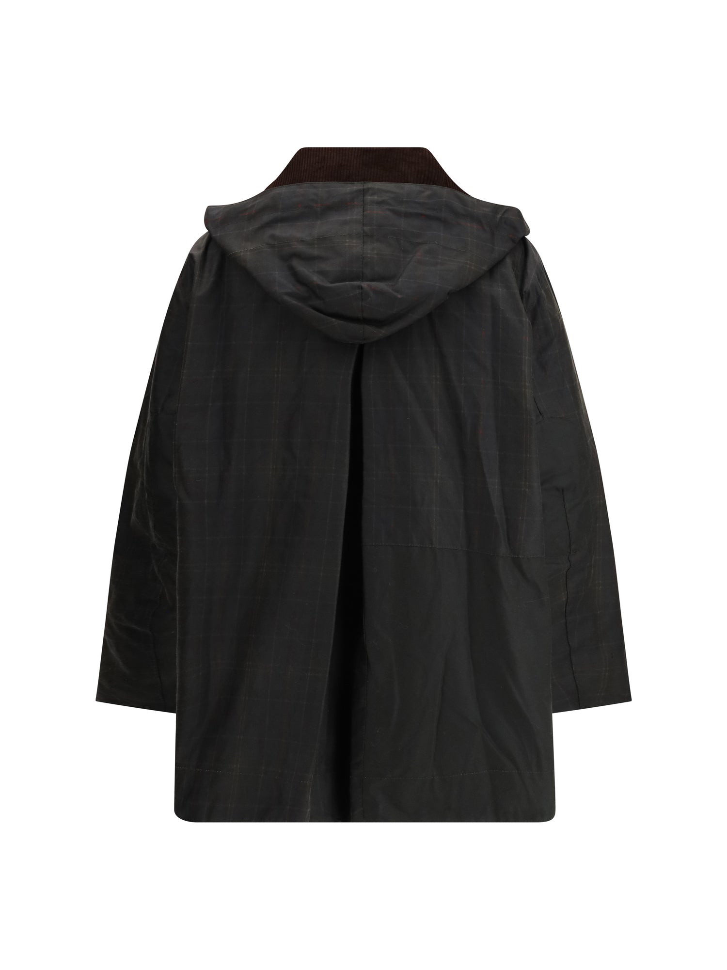 BARBOUR 6 tartan waxed duffle coat by barbour x ganni